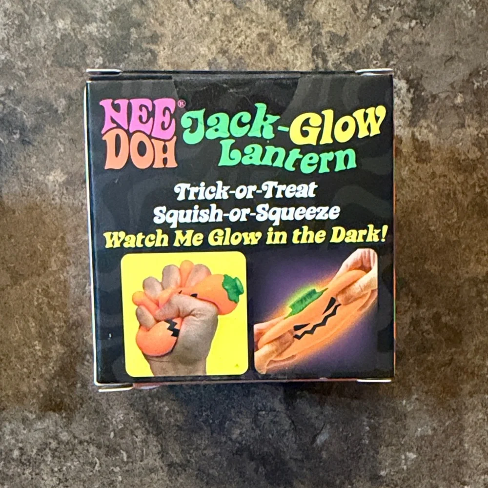 Nee Doh Jack-Glow Pumpkin Lanterns (3 Pack) & Nee Doh Jack-Glow Lantern (Orange)